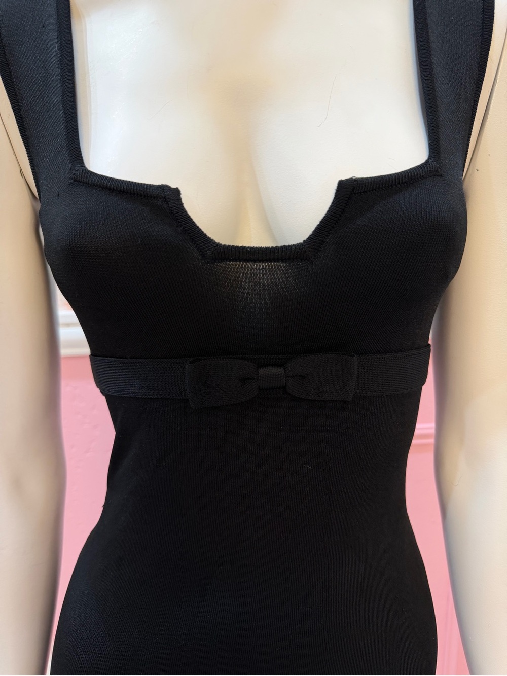Bandage Y2K Classic Black Bodycon Tank Dress - Picture 2 of 4